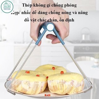 Bộ gắp đồ nóng, kẹp nhấc bát đĩa, bao tay silicon chống bỏng, TIỆN ÍCH