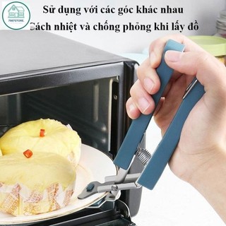 Bộ gắp đồ nóng, kẹp nhấc bát đĩa, bao tay silicon chống bỏng, TIỆN ÍCH