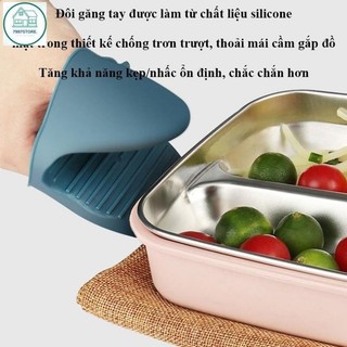 Bộ gắp đồ nóng, kẹp nhấc bát đĩa, bao tay silicon chống bỏng, TIỆN ÍCH