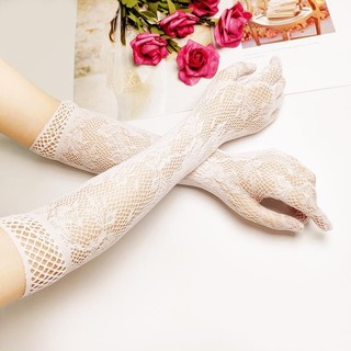 Gang tay ren dài tay gợi cảm PK05 Bao tay lưới phố đồ ngủ nữ quyến rũ sexy