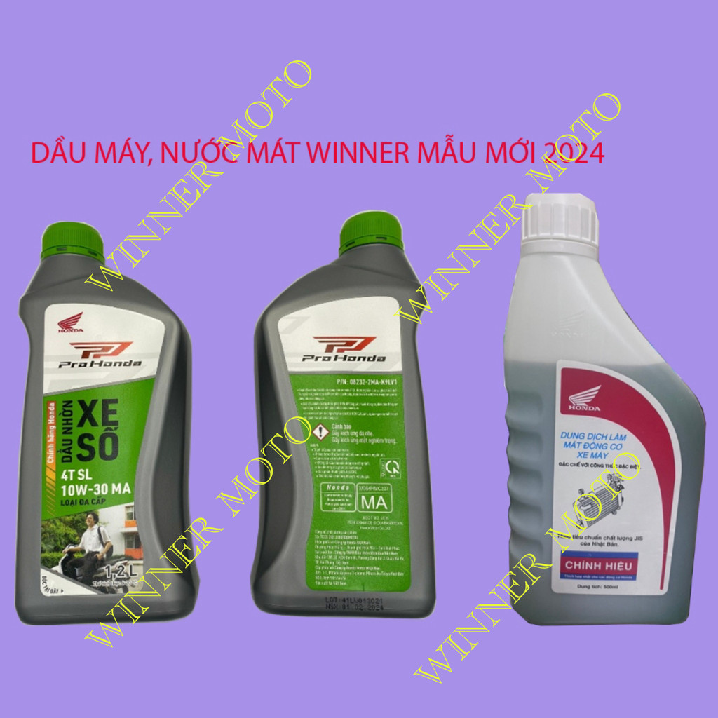 Dầu nhớt, nước mát, Honda xe số, xe côn tay 1.2L cho Winner, xe phân ...