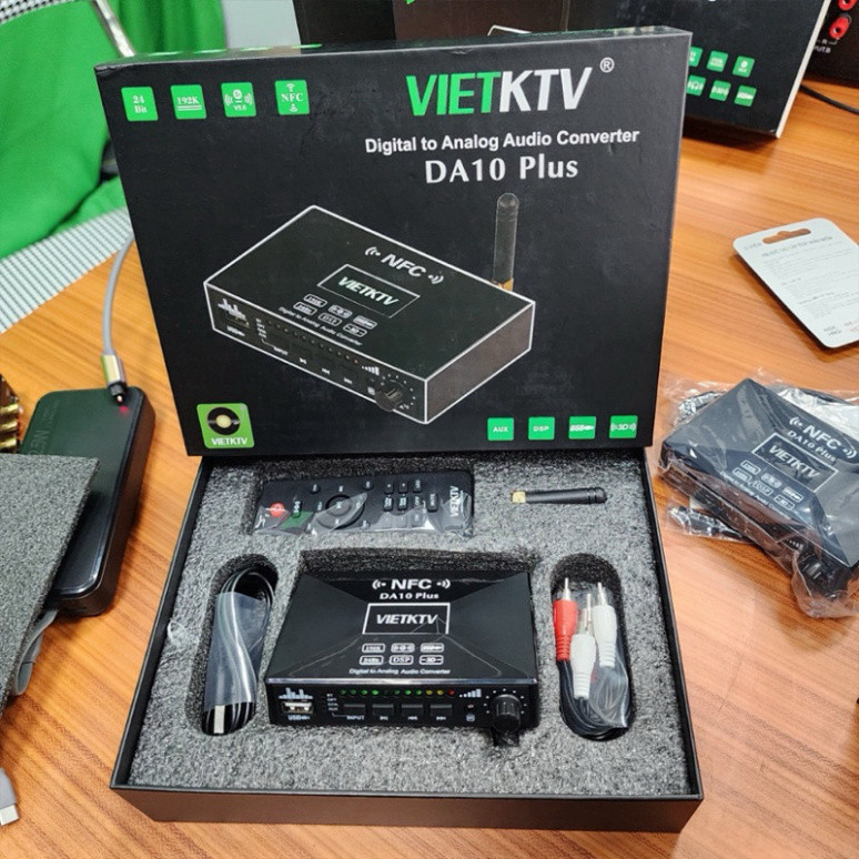 Bộ giải mã âm thanh Vietktv DA10 Plus - Hàng Chính Hãng