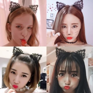 Bờm tai mèo tai thỏ ren sexy PK01 Băng đô Cài tóc tai sóc, tai gấu phối đồ ngủ nữ gợi cảm cosplay quyến rũ