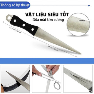 Dũa Kim Cương Mài Dao Kéo Cắt Cành – Tiêu Chuẩn Nhật Bản, Thép Carbon Cao Cấp T2, Siêu Bền!