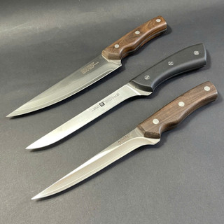 Dao Lóc Sương Thịt Damascus Lõi VG10 – Cán Mun Đỏ, Siêu Bén và Đẹp, Sử Dụng Lâu Dài!