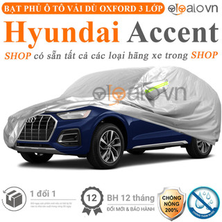 Bạt che phủ ô tô Hyundai Accent 3 lớp cao cấp - OTOALO