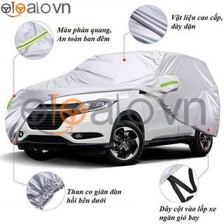 Bạt che phủ ô tô Hyundai Accent 3 lớp cao cấp - OTOALO