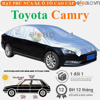 Bạt phủ nửa nóc kính lái xe ô tô Toyota Camry 3 lớp - OTOALO