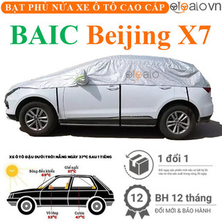 Bạt phủ nửa nóc kính lái xe ô tô BAIC Beijing X7 3 lớp - OTOALO
