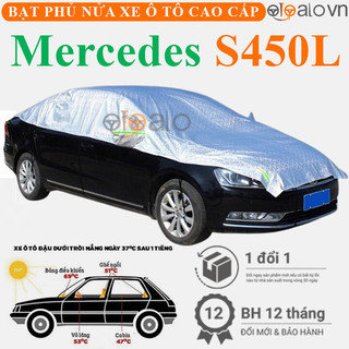 Bạt phủ nửa nóc kính lái xe ô tô Mercedes Benz S450L 3 lớp - OTOALO