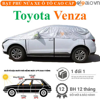 Bạt phủ nửa nóc kính lái xe ô tô Toyota Venza 3 lớp - OTOALO