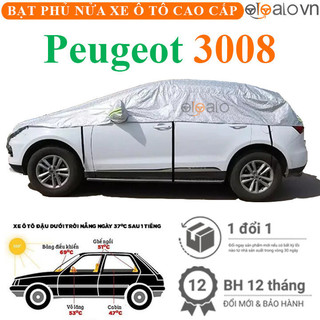 Bạt phủ nửa nóc kính lái xe ô tô Peugeot 3008 3 lớp - OTOALO