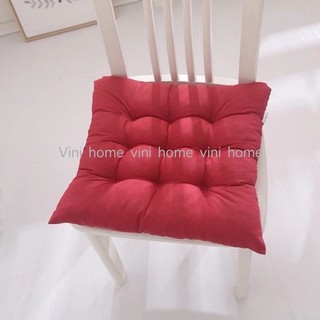 đệm ngồi bệt vuông kiểu nhật 40*40, đệm có dây buộc, đệm ghế văn phòng