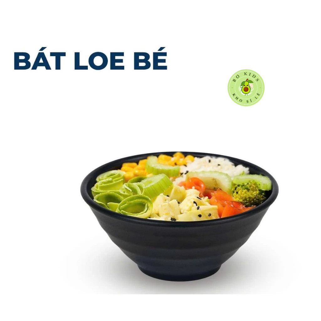 AMIZIN Tô loe chuyên dụng cho nhà hàng cao cấp Melamine, Bát loe miệng 11cm và 12cm, Bát ăn chè, mỳ, cháo AMIZIN