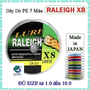 Dây dù câu cá PE Lure X8 - 7 màu cao cấp DCTT gạucxmn123