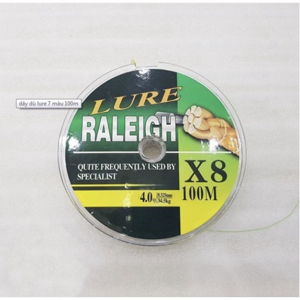 Dây dù câu cá PE Lure X8 - 7 màu cao cấp DCTT gạucxmn123