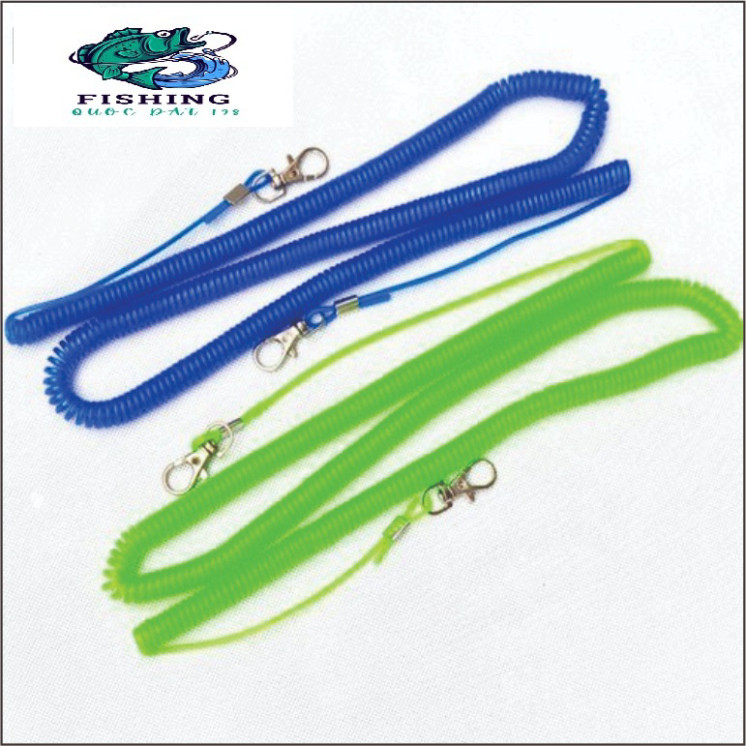 Dây bảo vệ cần câu tay, dây bảo hiểm lò xo câu cá giúp bảo vệ cần tránh rơi, tránh bị kéo đi 5m 8m 10m 15m 20m gạucxmn12