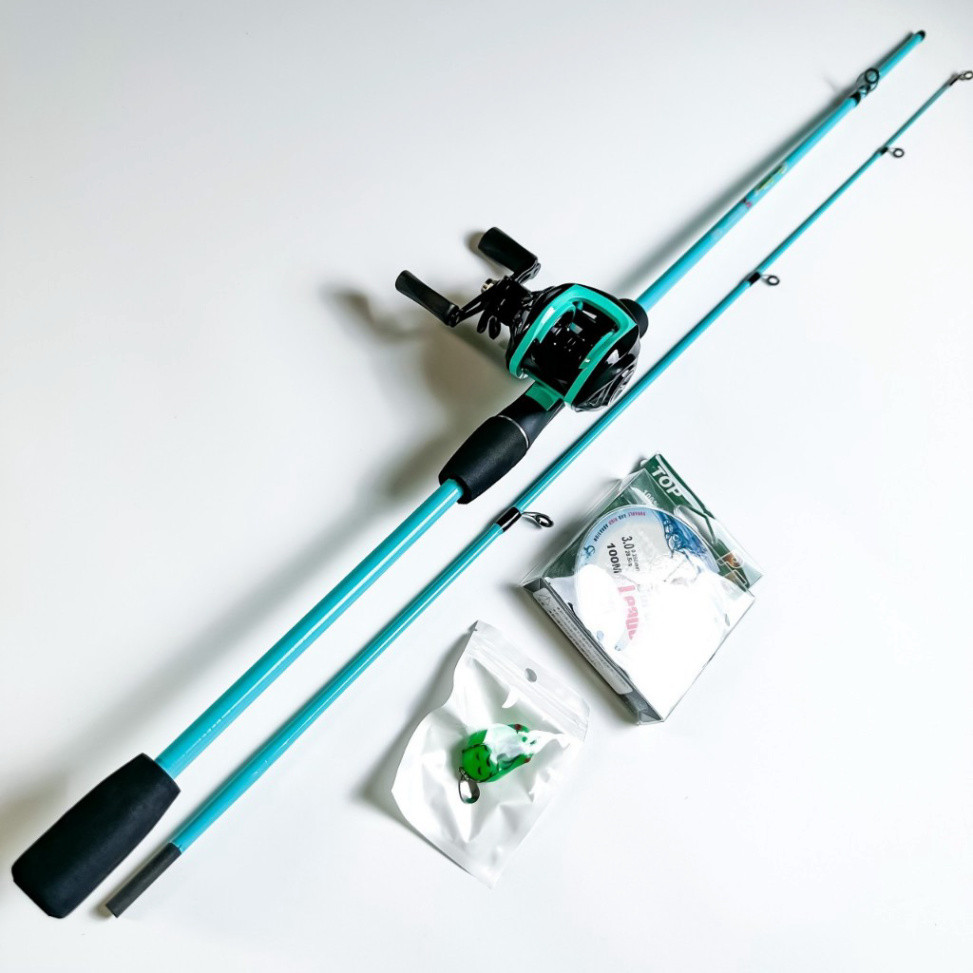 Combo Lure SaSuKe Carbon xanh ngọc Kèm Máy Ngang Kim Loại Và Quà Tặng - DCTT gạucxmn123