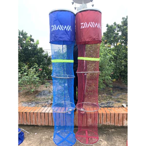 Rọng Đựng Cá cao cấp DAIWA , Khung inox chắc chắn , chất liệu lưới viên cao su không thấm nước gạucxmn123