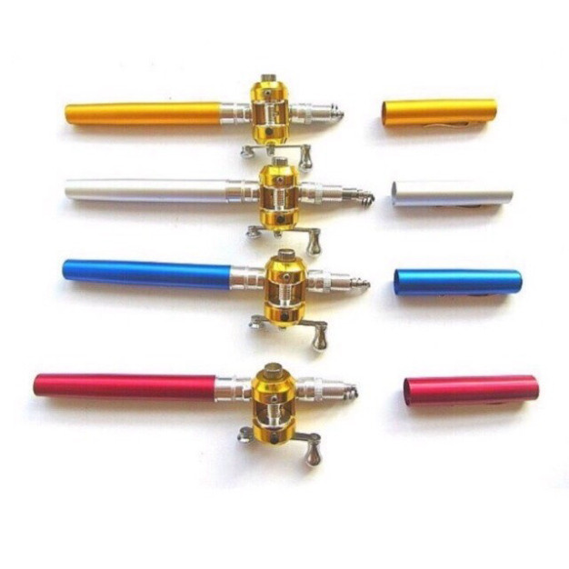 Cần Câu Máy Cần Câu Bút Mini Máy Đứng + Máy Ngang Nhỏ Gọn Tiện Lợi gạucxmn123