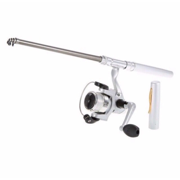 Cần Câu Máy Cần Câu Bút Mini Máy Đứng + Máy Ngang Nhỏ Gọn Tiện Lợi gạucxmn123