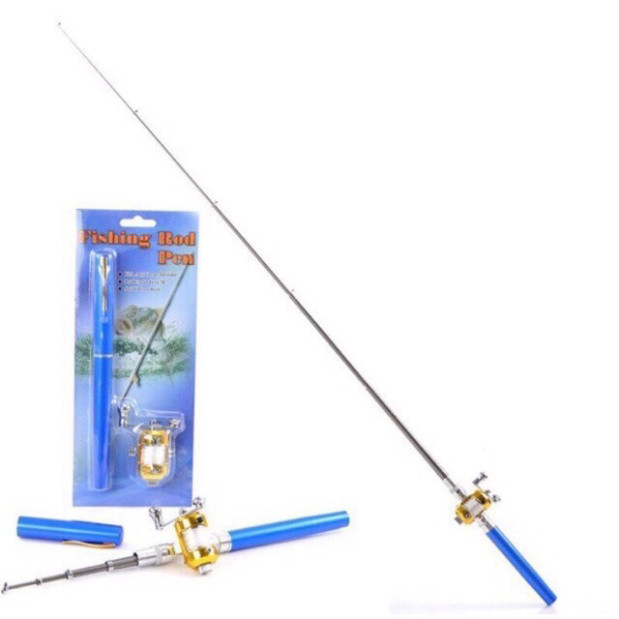 Cần Câu Máy Cần Câu Bút Mini Máy Đứng + Máy Ngang Nhỏ Gọn Tiện Lợi gạucxmn123