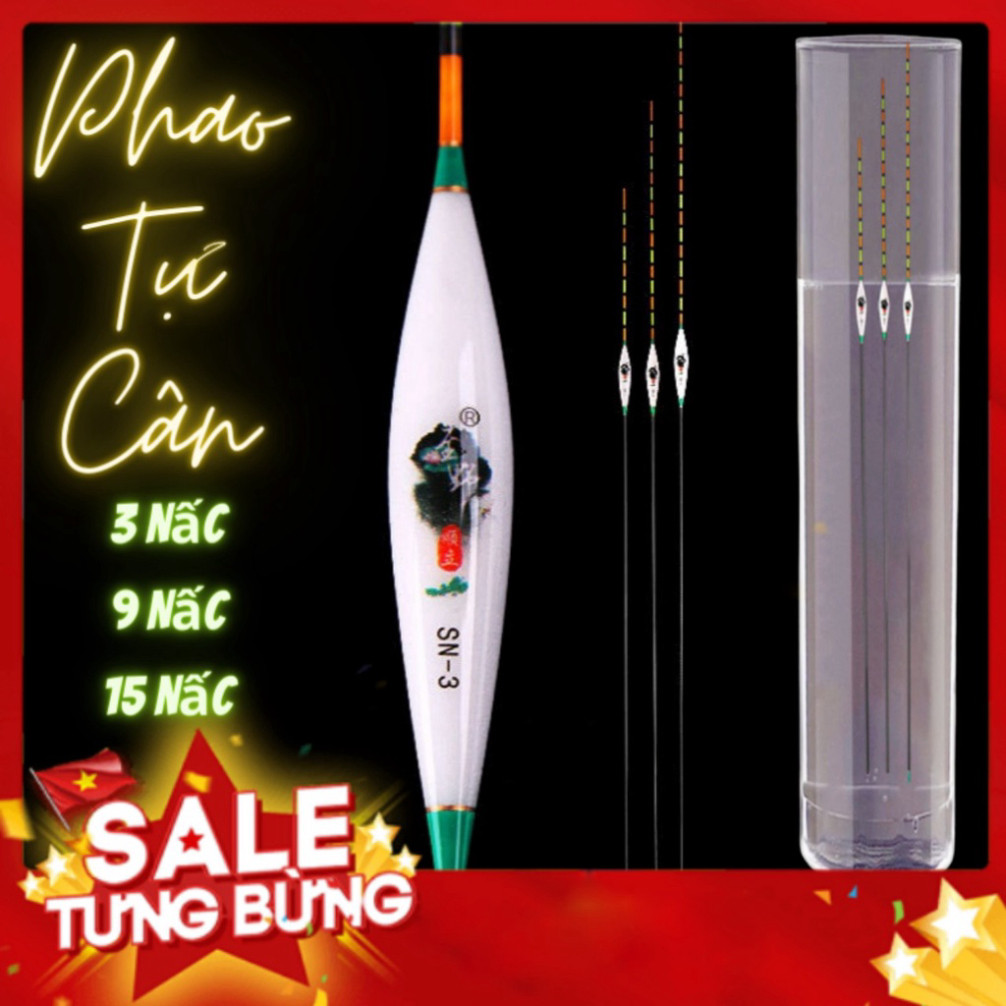 Phao Hố Đấu TỰ CÂN CHÌ 3 nấc, 9 nấc, 15 nấc , chống sóng gió, báo cá nhanh, chuyên trị cá nhát hố đấu tri viên