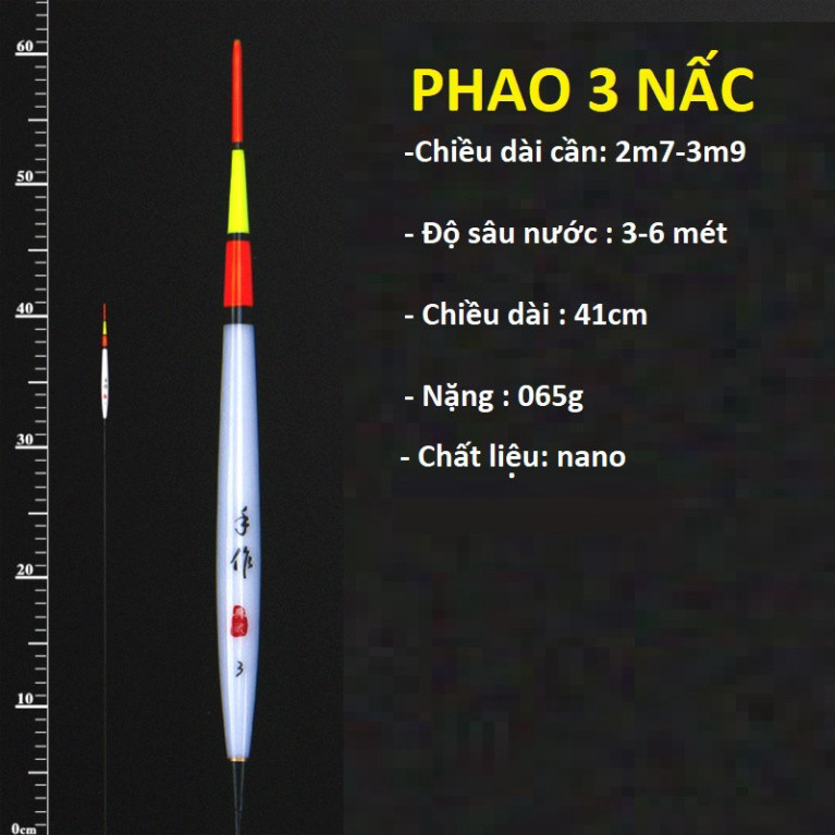 Phao Hố Đấu TỰ CÂN CHÌ 3 nấc, 9 nấc, 15 nấc , chống sóng gió, báo cá nhanh, chuyên trị cá nhát hố đấu tri viên