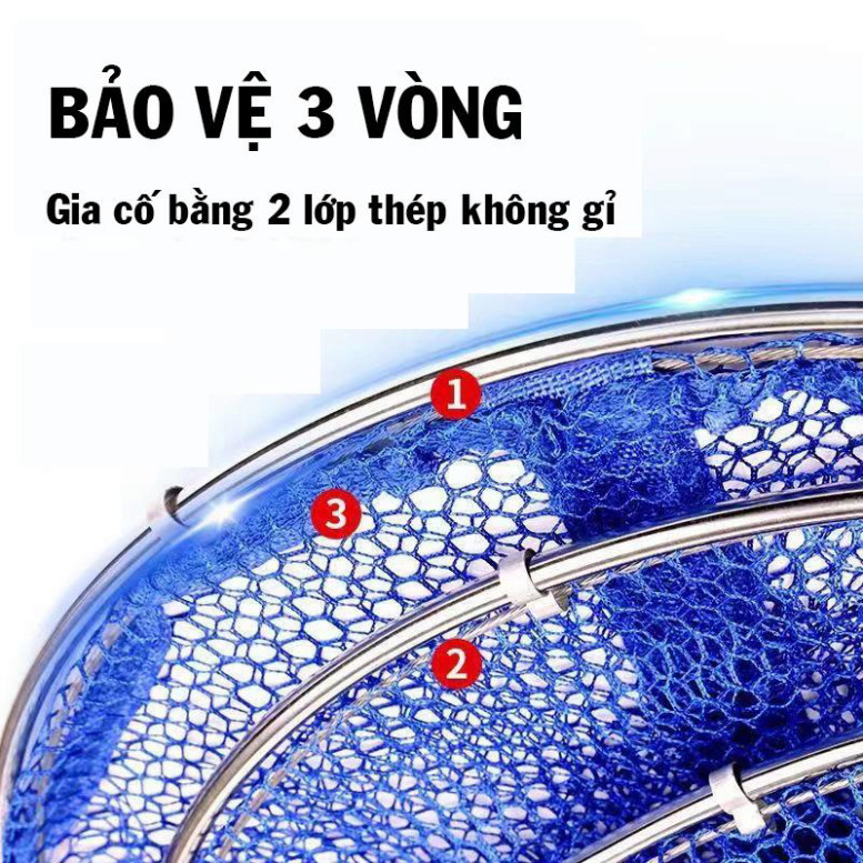 [ Tặng Gỡ Rọng Cá ] Rọng Đựng Cá Thế Hệ Mới, Khung Thép Hợp Kim Siêu Bền, Rọng Câu Đài Cao Cấp -  SOMIA_fishing aghai899