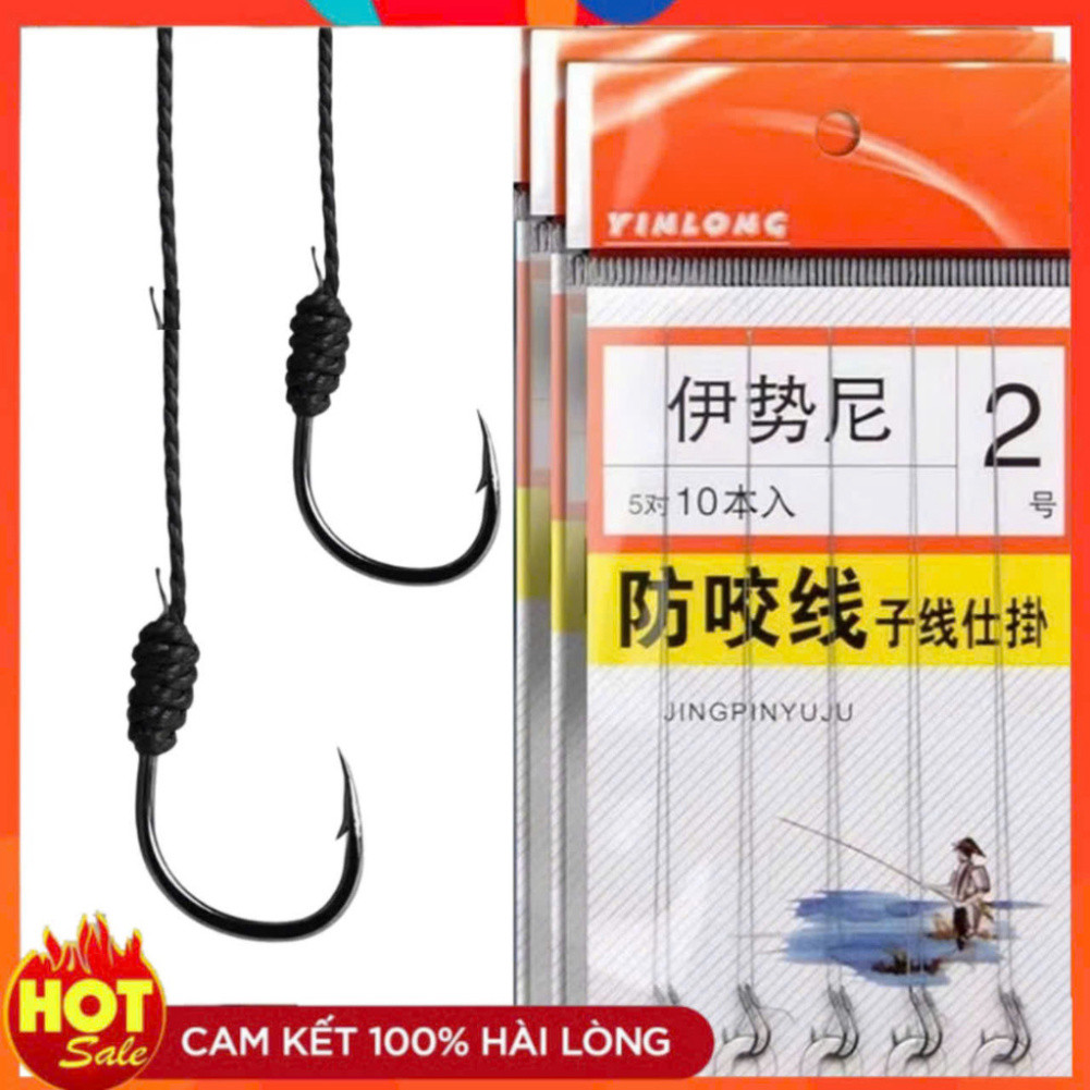 [Giá hủy diệt] Lưỡi câu cá, thẻo câu đơn buộc sẵn đủ size tiện sử dụng khi câu cá- SOMIA_fishing aghai899