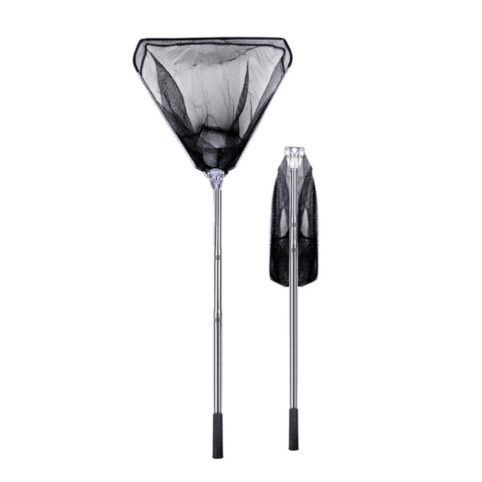 Vợt vớt cá THÔNG MINH có thể gấp gọn, cán inox 2m1 tải cá lớn- SOMIA_fishing aghai899
