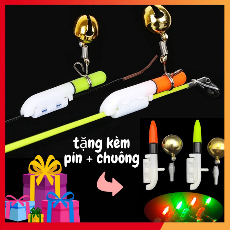 [TẶNG PIN+CHUÔNG] Đèn led câu cá tự động phù hợp câu đài, câu lục, câu lancer,...- SOMIA_fishing aghai899