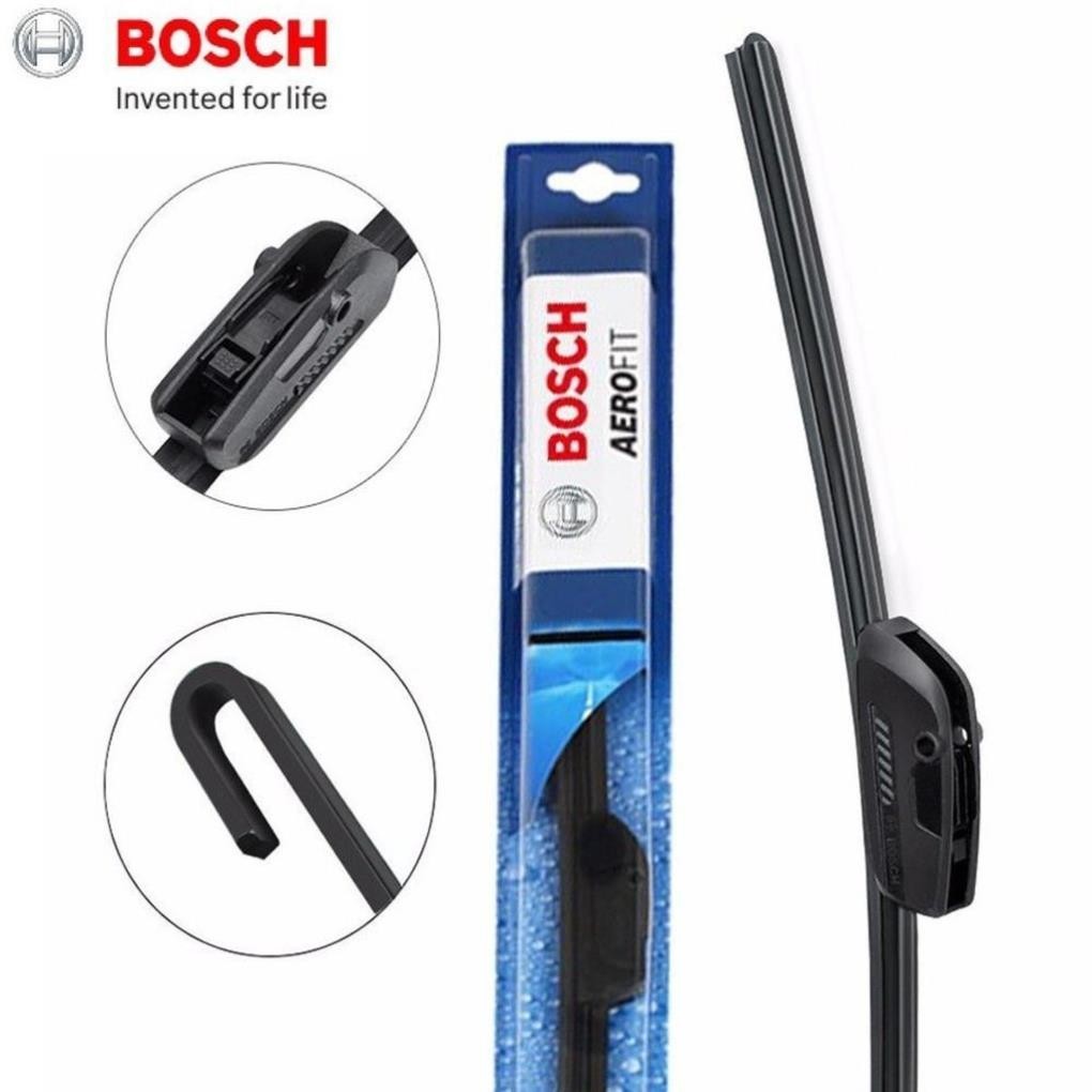 Gạt Mưa Xe Toyota Vios Thương Hiệu BOSCH Aerofit Lưỡi Silicone Cao Cấp Chính Hãng + .