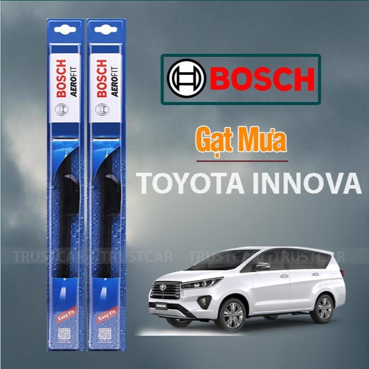 Gạt mưa xe Toyota Innova gạt mềm không xương chính hãng Bosch ( Giá 1 đôi ) .