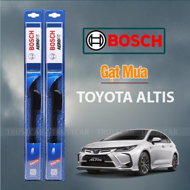 Gạt mưa xe Toyota Altis 2009-2023 gạt mềm không xương chính hãng Bosch ( Giá 1 đôi ) .