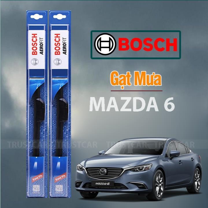 Gạt mưa xe Mazda 6 gạt mềm không xương chính hãng Bosch ( Giá 1 đôi ) .