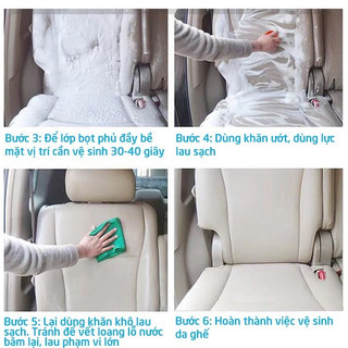 Chai xịt bọt vệ sinh đa năng nội thất, ghế da, trần nỉ ô tô CAMEL