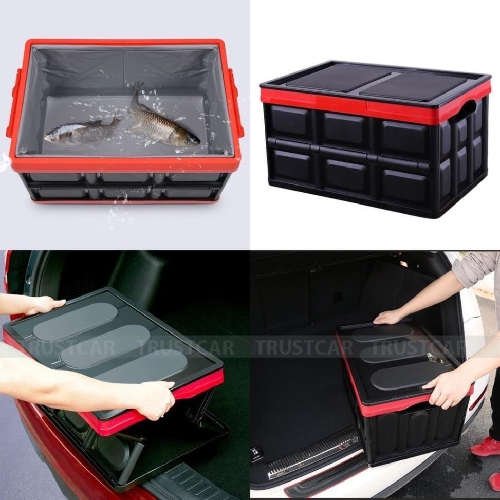 Thùng chứa đựng đồ đa năng có thể gấp gọn tiện dụng để cốp ô tô xe hơi dung tích 40L và 55L