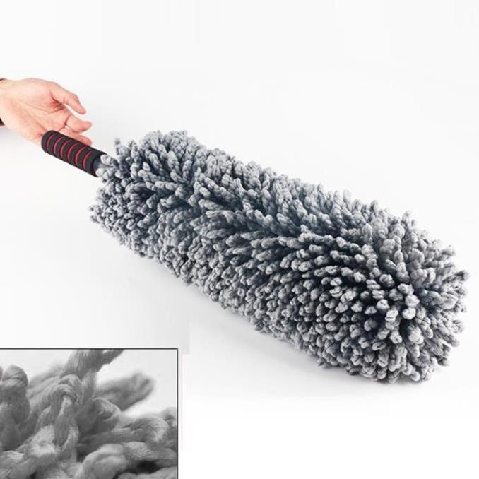 Chổi rửa xe ô tô Lau Bụi Vệ Sinh Nội Thất Xe Ô Tô Cán Dài Dễ Lau Chùi Chất Liệu mềm mại