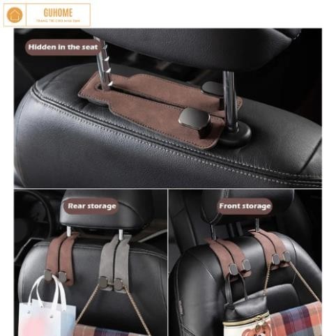 Móc Treo Đồ Gắn Ghế Xe Hơi Kiểu Móc Đôi Ghế Ô Tô Sau Móc Đôi Đa Năng Móc Xe Móc Treo Kim Loại Móc Treo Nội Thất Ô Tô