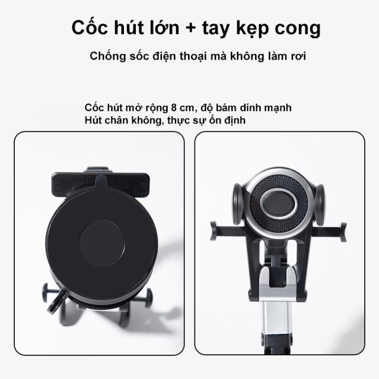 Giá đỡ điện thoại gắn trên ô tô vô cùng chắc chắn thích hợp cho tất cả các dòng điện thoại