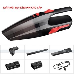 MÁY HÚT BỤI Ô TÔ xe hơi Cầm Tay cao cấp 12v công suất mạnh 120W kèm pin không dây và đầu tẩu cắm dây