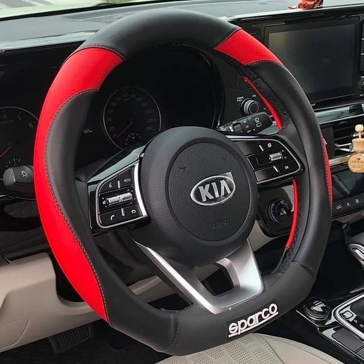 Bọc vô lăng sparco chính hãng cao dạng dcut cho xe Seltos Sonet Vfe34 VF8 VF9 Etriga  XL7  Almera MG Territory Custin K5