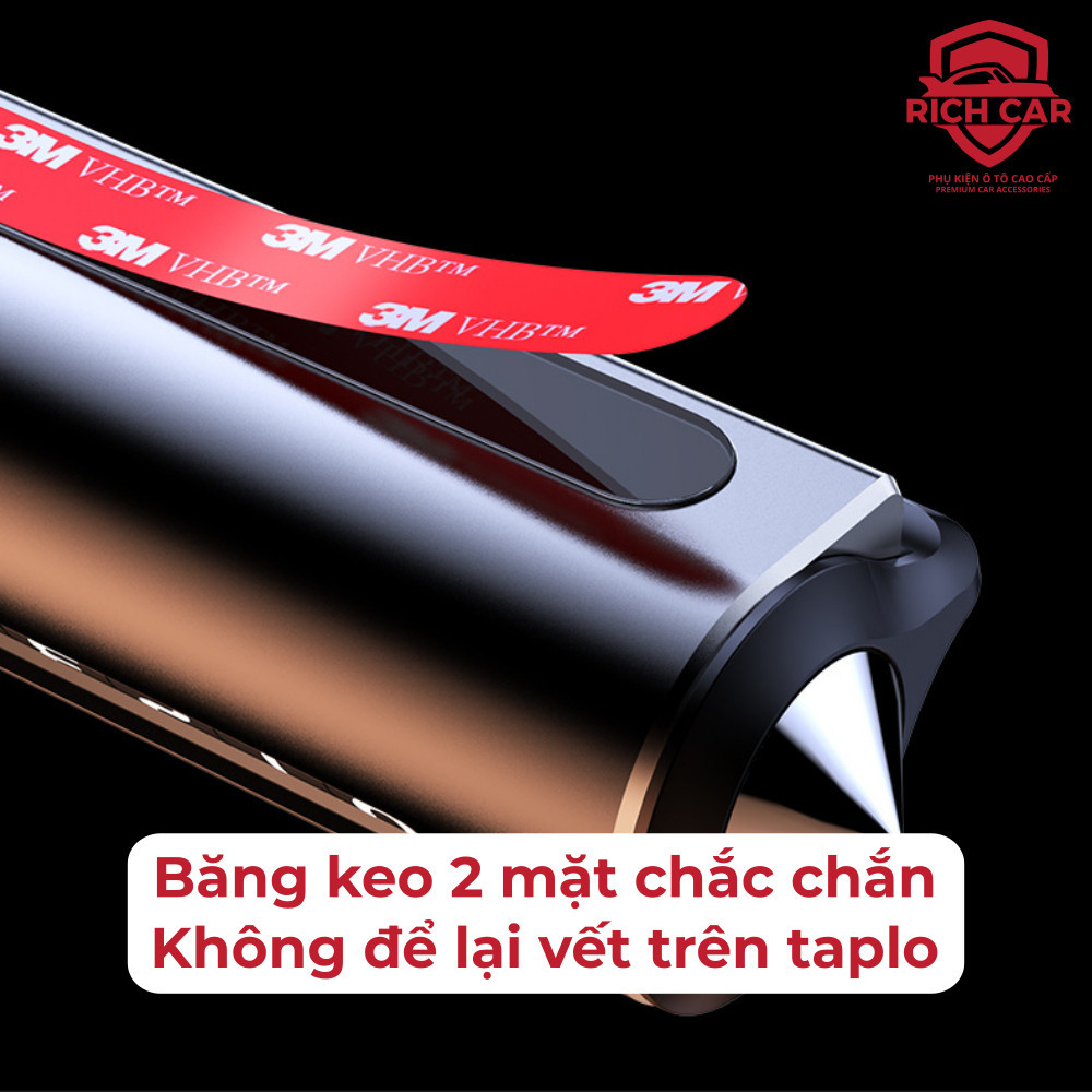 Bảng số điện thoại ô tô cao cấp, hợp kim nhôm, đầu nhọn kiêm búa thoát hiểm