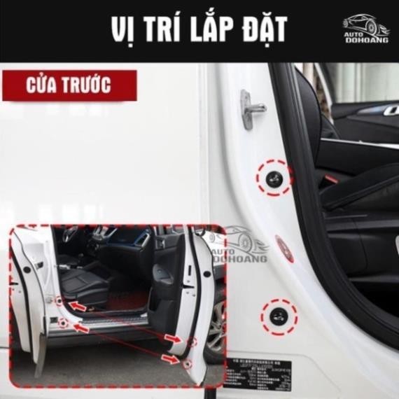 Nút giảm chấn đóng cửa ô tô có LOGO LẺ RẺ NHƯ SỈ Nút giảm lực đóng cửa xe hơi - Đệm giảm chấn ô tô - Miến dán chống xốc