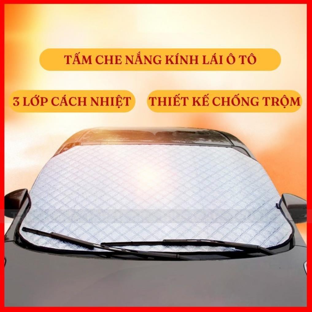 Bạt Che Nắng Kính Lái Ô Tô 3 Lớp Cách Nhiệt Chống Nóng - Tấm Chắn Nắng Kính Lái Xe Hơi Hitechlife Cực Rẻ Siêu Gọn Nhẹ