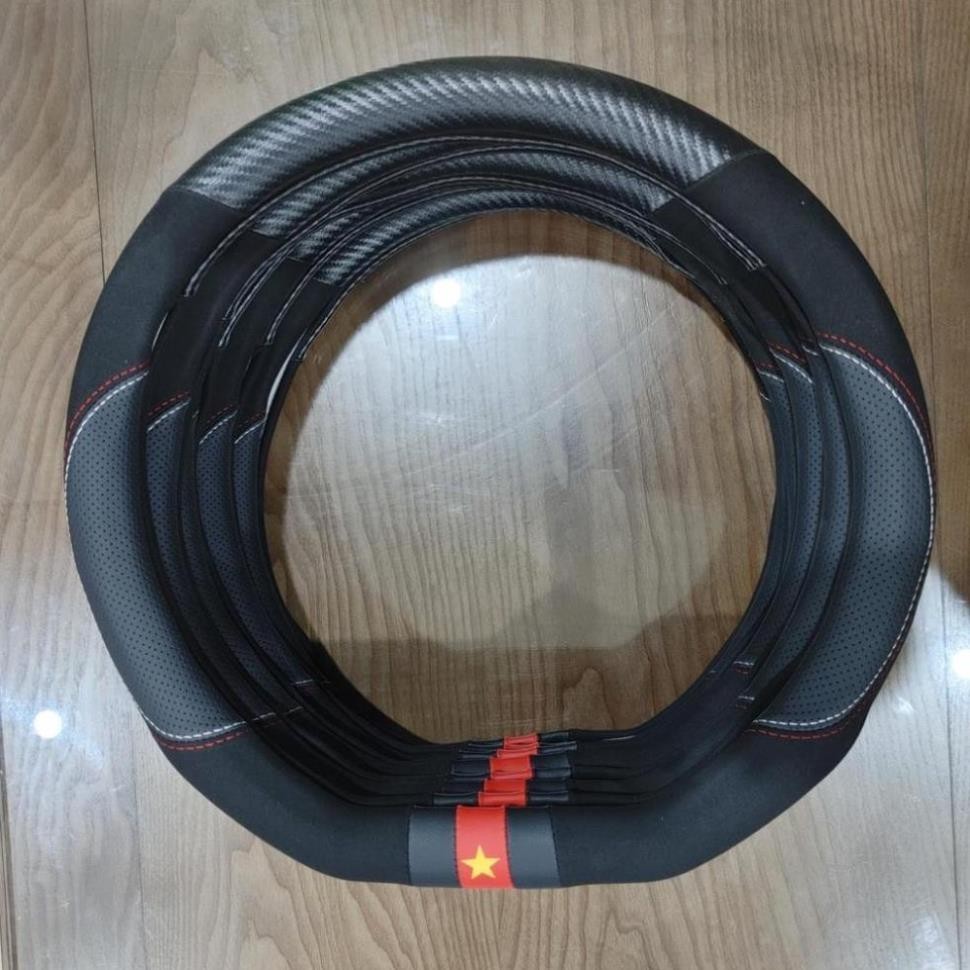 Bọc Vô Lăng Cờ Việt Nam Dcut Dành Cho Xe Điện Vinfast VFE34, VF5, VF8, VF9 Size 36cm