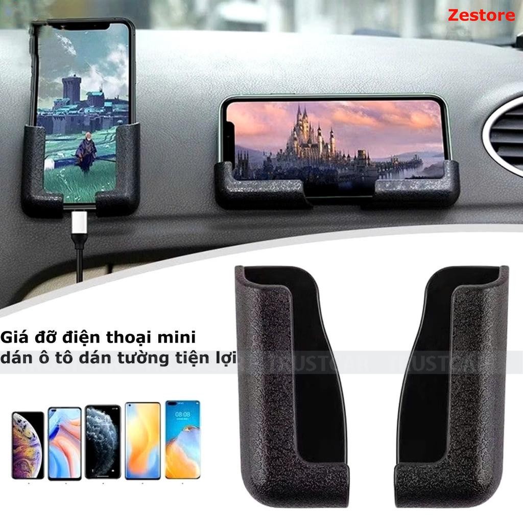 Giá đỡ điện thoại dán xe hơi ô tô, dán tường cố định tiện lợi chất liệu nhựa ABS mềm bền bỉ