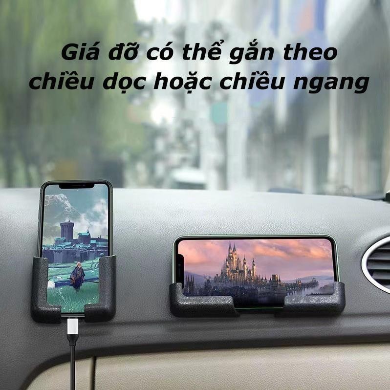 Giá đỡ điện thoại dán xe hơi ô tô, dán tường cố định tiện lợi chất liệu nhựa ABS mềm bền bỉ