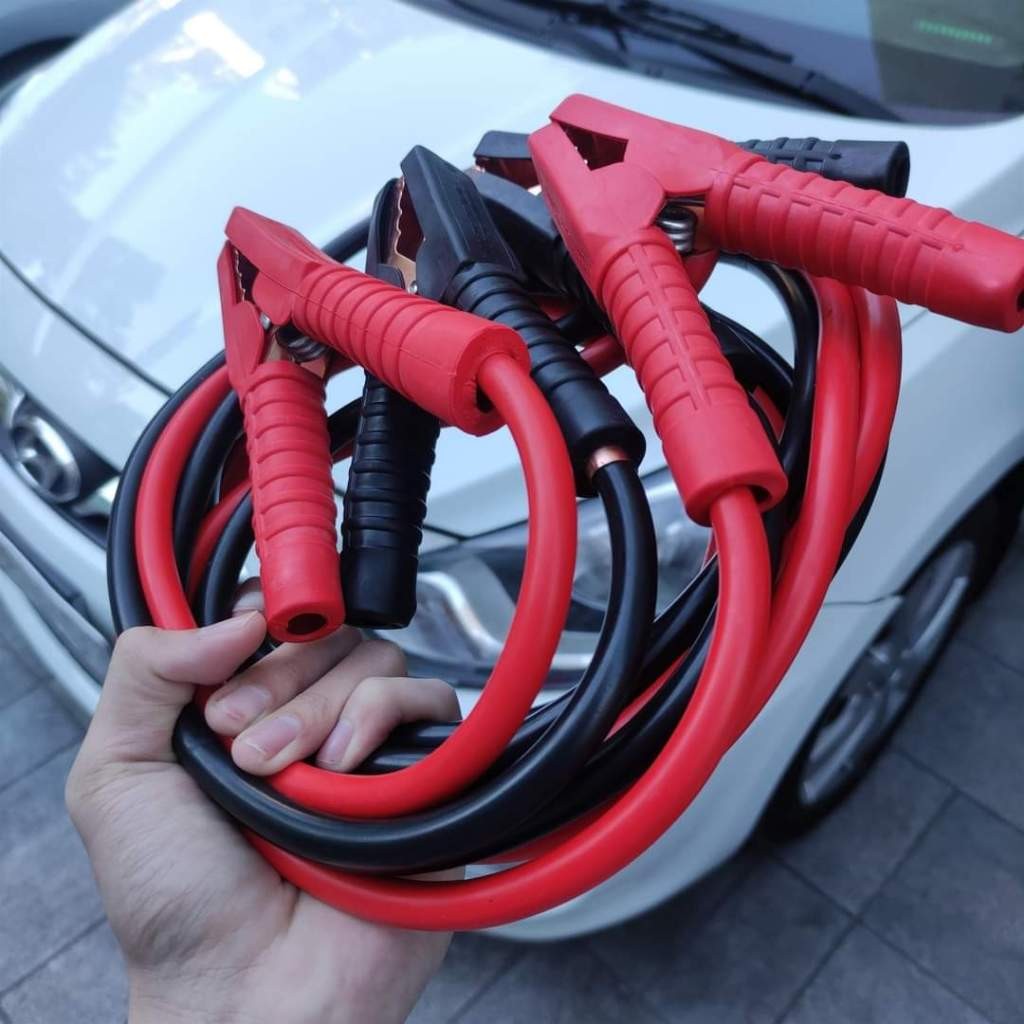 Dây Câu Kích Bình Ắc Quy Cứu Hộ Ô Tô Xe Hơi Khẩn Cấp 2000AMP Dài 4 Mét, 500AMP 2 mét